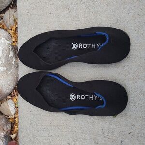 Rothy's Black Ballet Style Shoes. Women's Size 10.5.